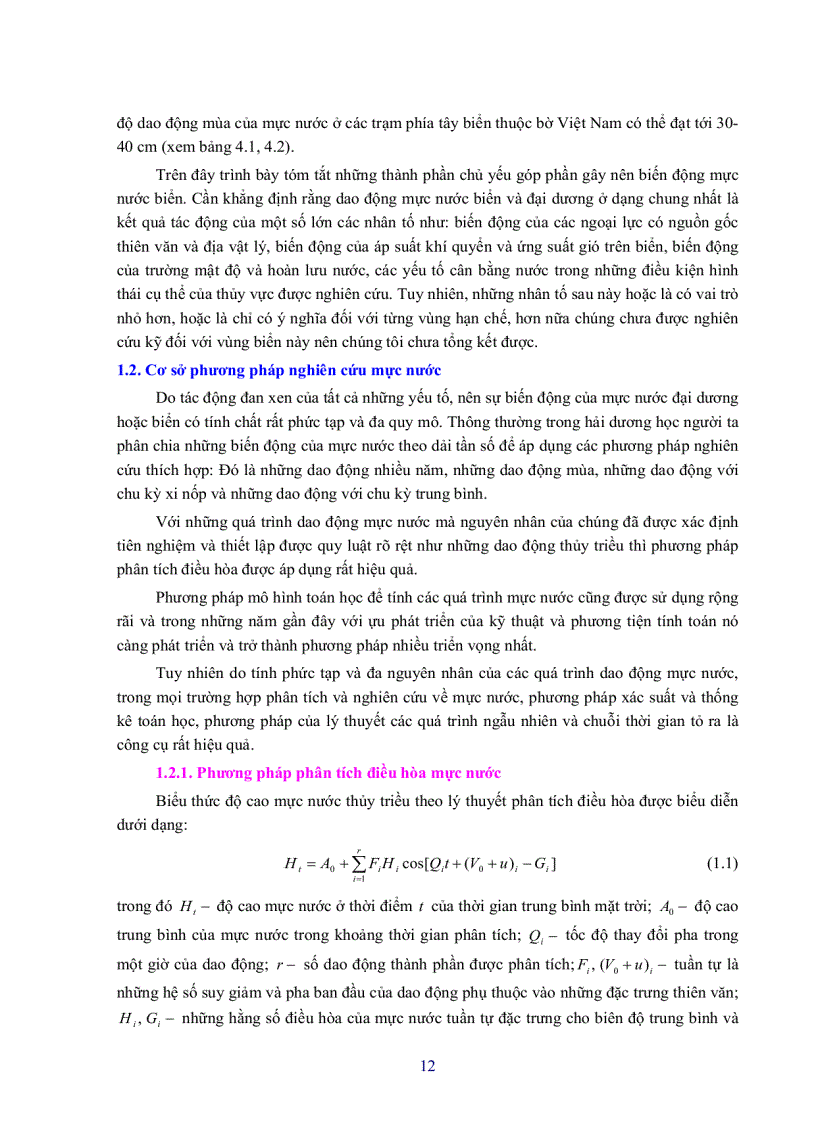 image for page Dao động tự do và dao động mùa của mực nước biển đông