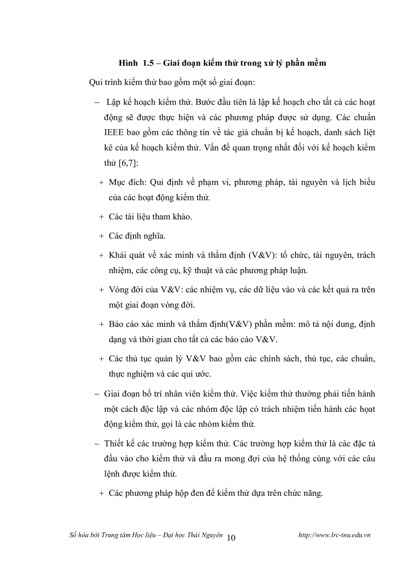 image for page Một số kỹ thuật kiểm thử phần mềm