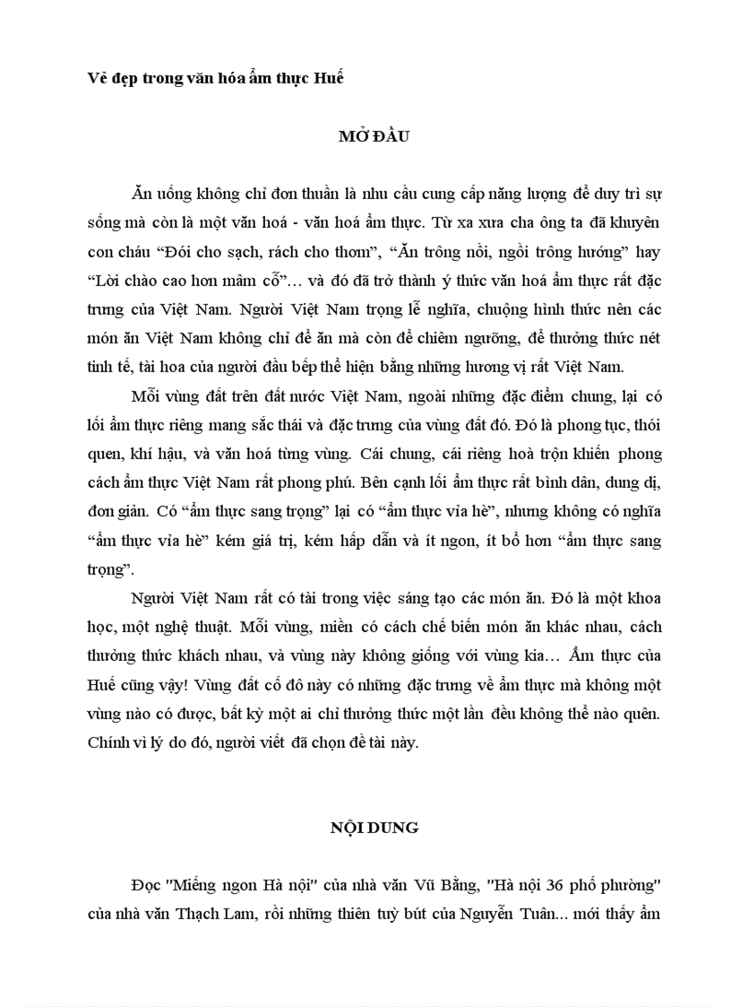 image for page Vẻ đẹp trong văn hóa ẩm thực Huế