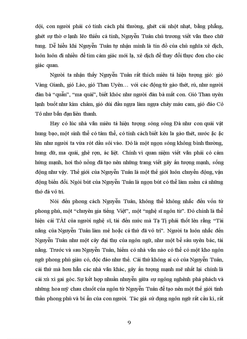 image for page Cái đẹp trong các sáng tác của Nguyễn Tuân