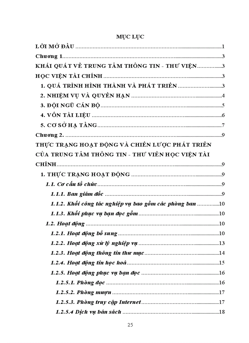 image for page Thực trạng hoạt động và chiến lược phát triển của trung tâm thông tin thư viện học viện tài chính