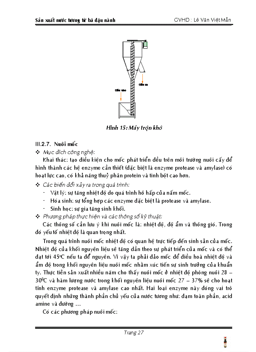 image for page Sản xuất nước tương lên men từ bã đậu nành kèm file CAD dây chuyền