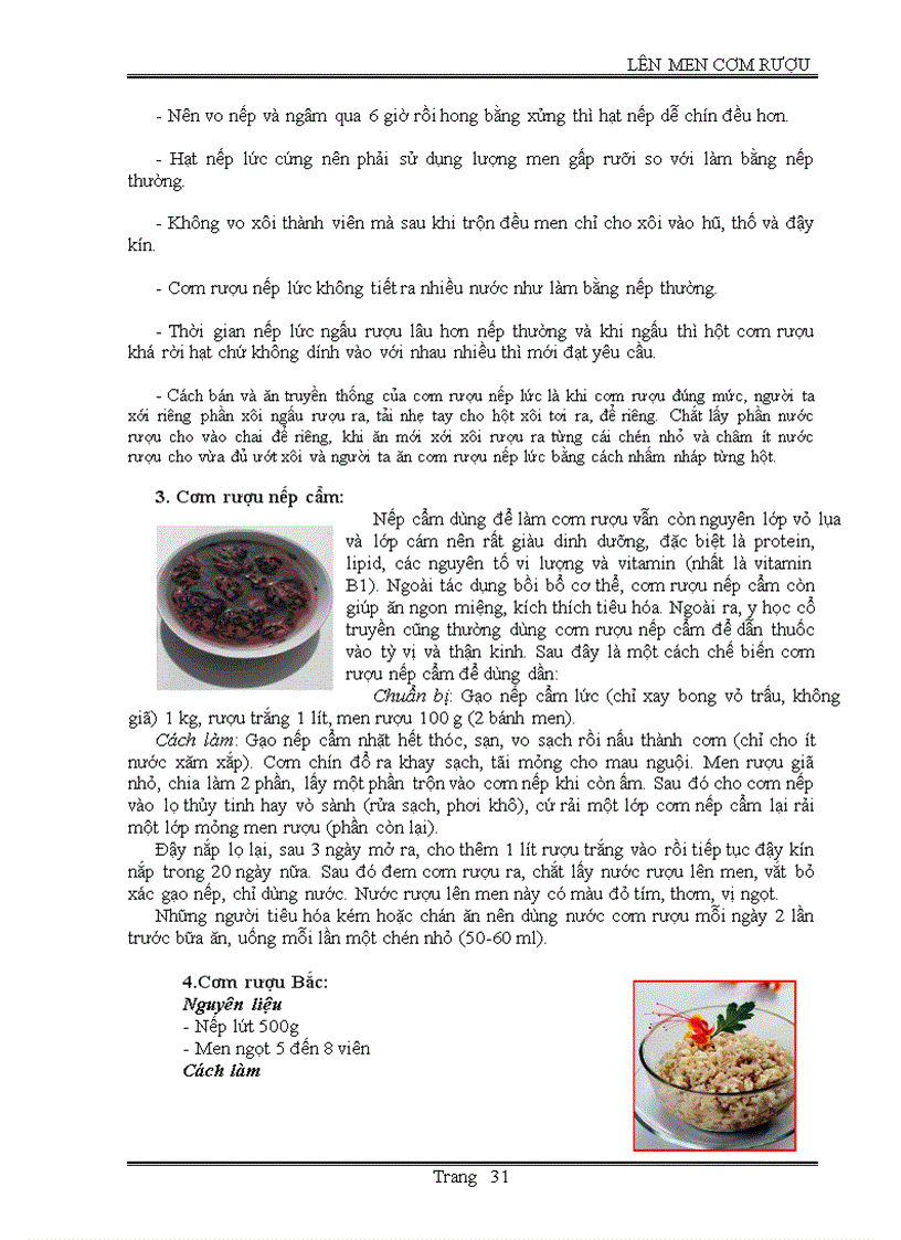 image for page Lên men cơm rượu