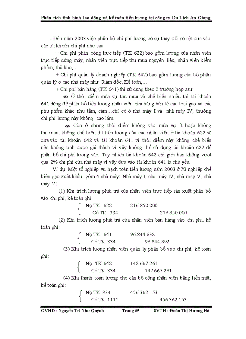 image for page Phân tích tình hình lao động và kế toán tiền lương tại công ty du lịch an giang