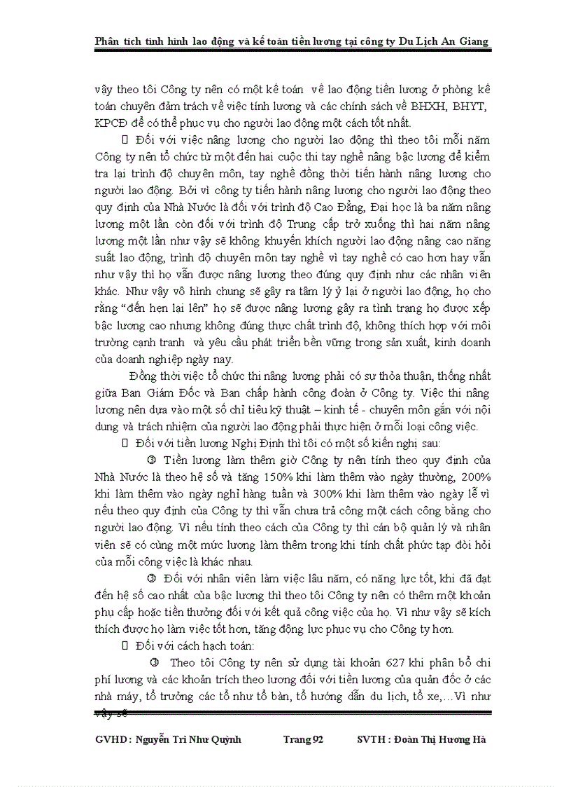 image for page Phân tích tình hình lao động và kế toán tiền lương tại công ty du lịch an giang