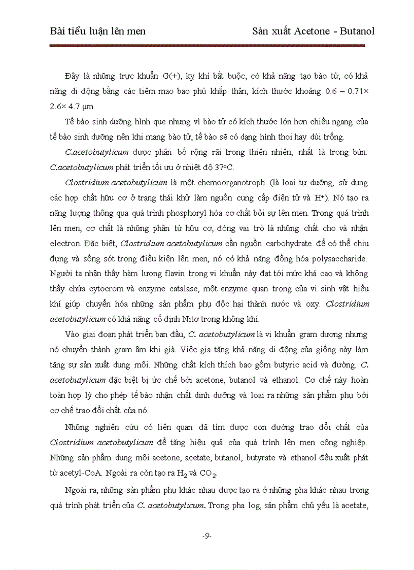 image for page Sản xuất Butanol Acetone và ứng dụng trong thực phẩm