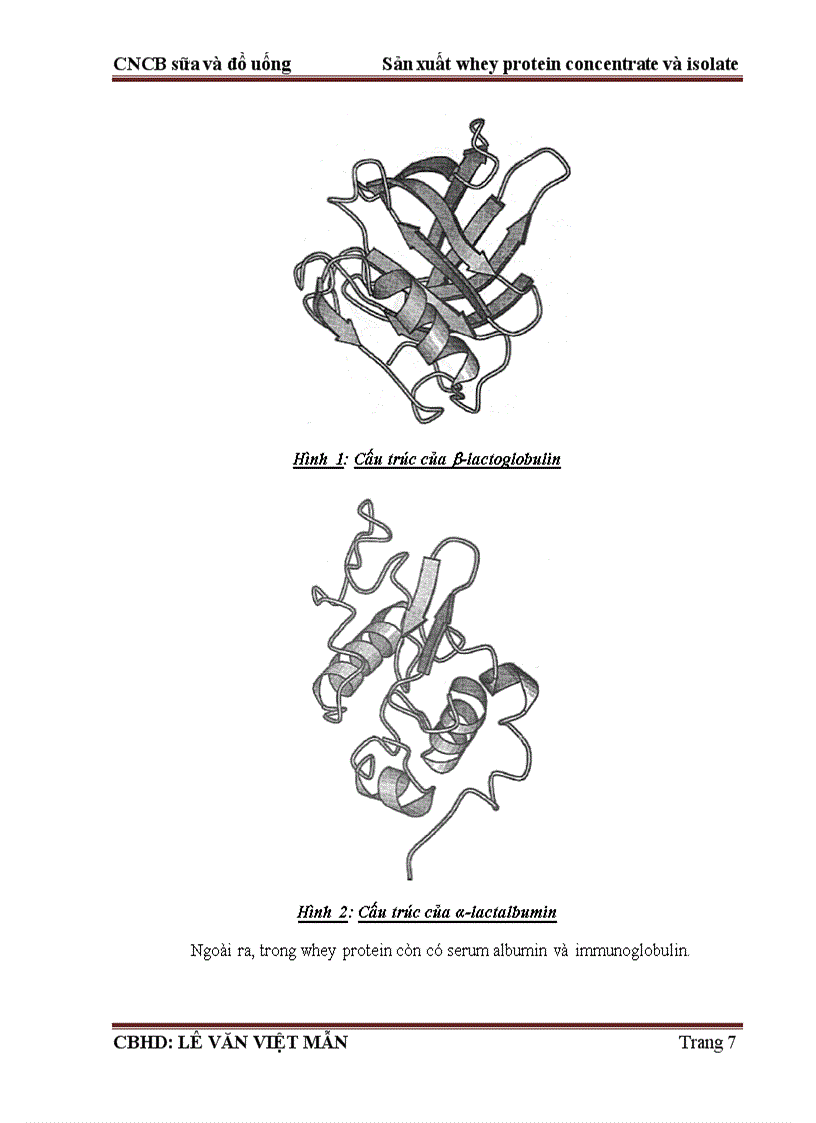 image for page Sản xuất Whey protein concentrate and isolate