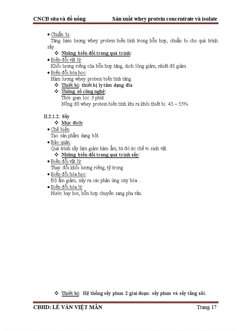 image for page Sản xuất Whey protein concentrate and isolate