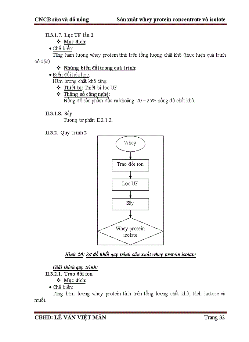 image for page Sản xuất Whey protein concentrate and isolate