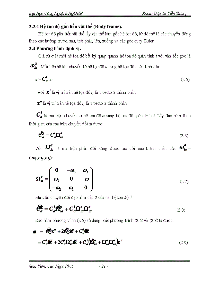 image for page Hệ thống dẫn đường quán tính INS và hệ thống định vị toàn cầu GPS