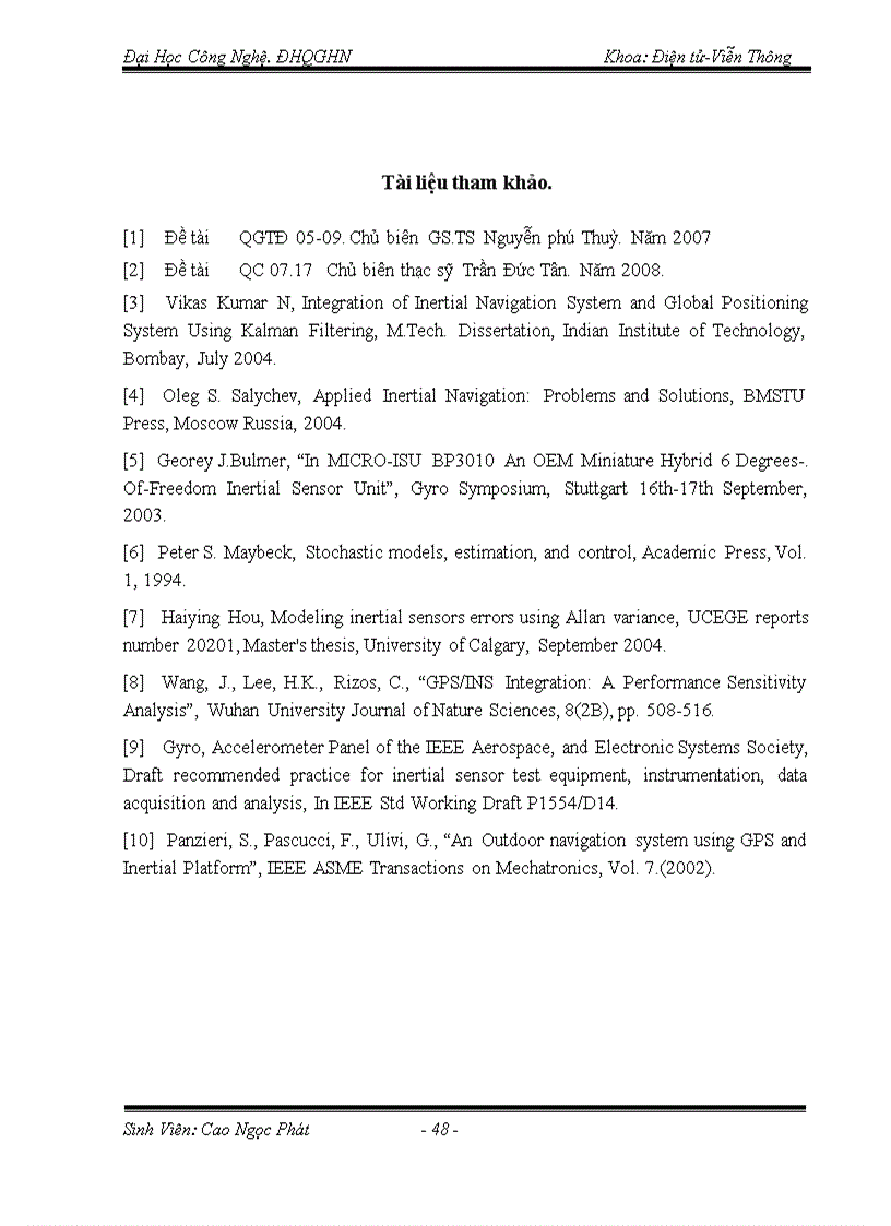 image for page Hệ thống dẫn đường quán tính INS và hệ thống định vị toàn cầu GPS