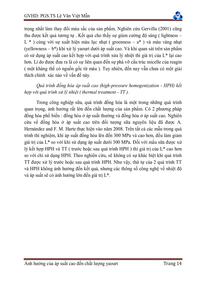 image for page Ảnh hưởng của áp suất cao đến chất lượng yaourt