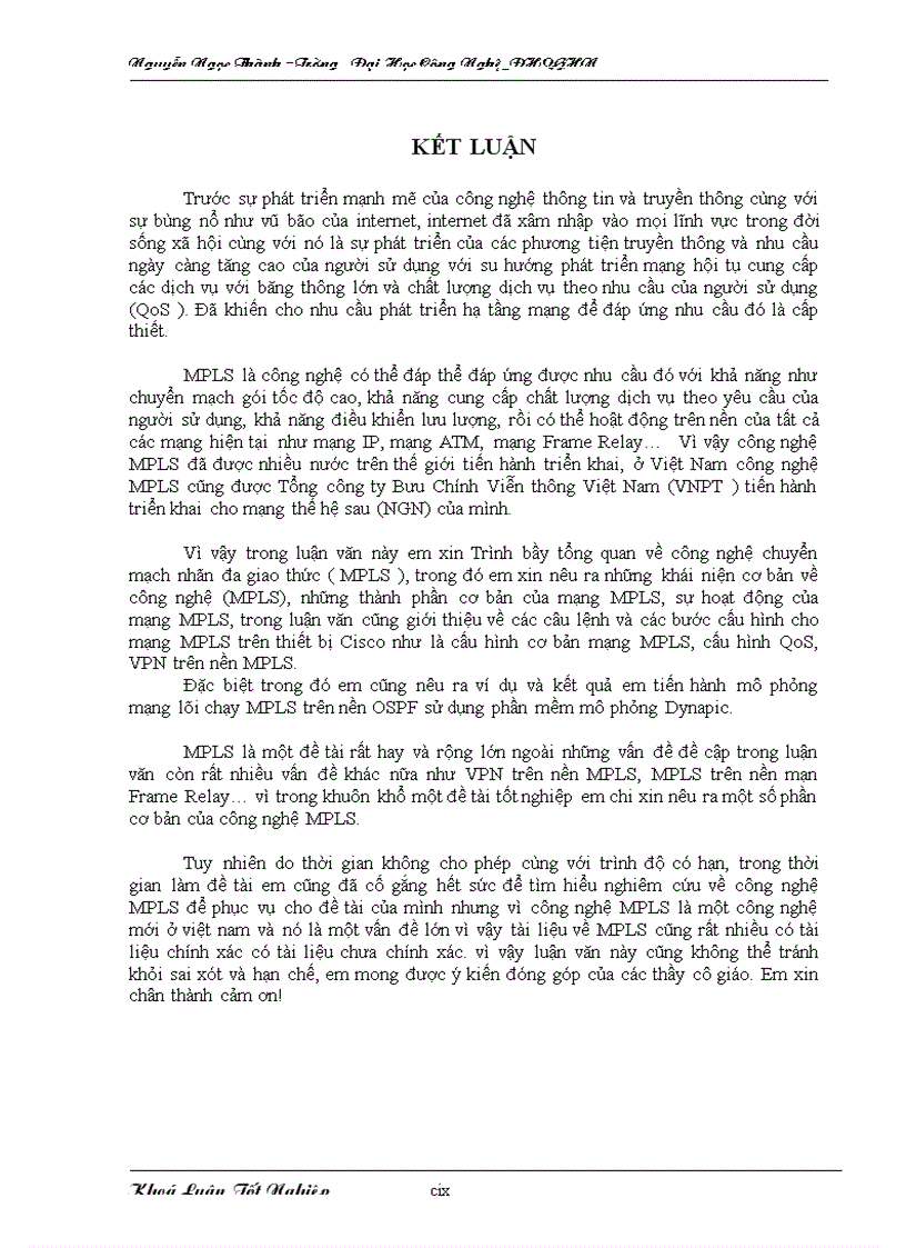 image for page Công nghệ chuyển mạch nhãn đa giao thức MPLS