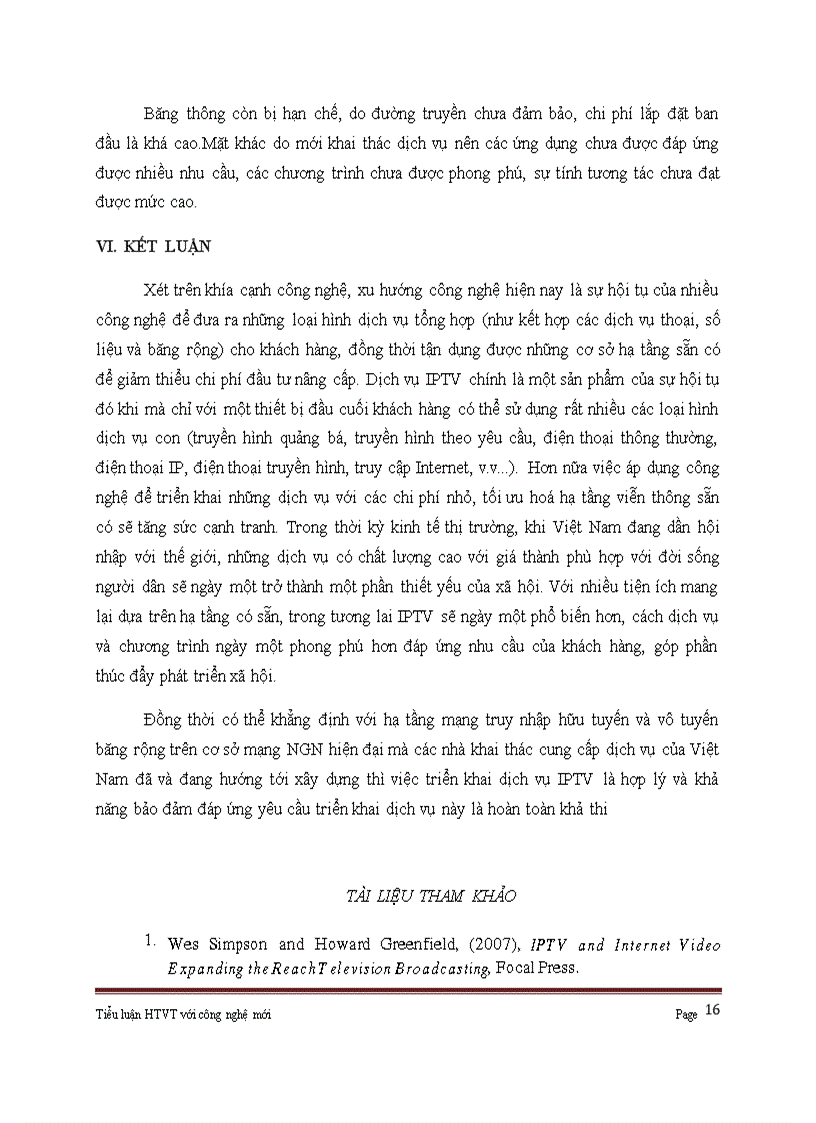 image for page Tổng quát về dịch vụ ứng dụng của IPTV