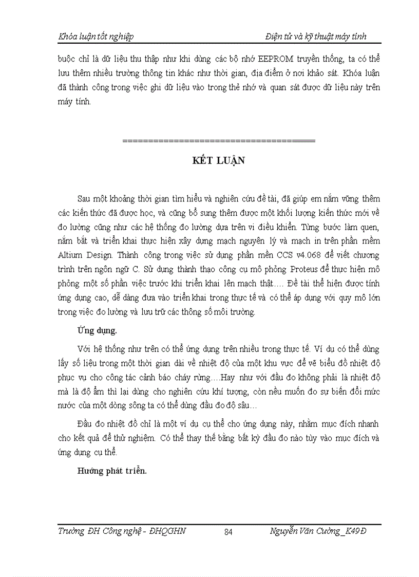 image for page Xây dựng được hệ thống thu thập số liệu đo lường trên cở sở dùng vi điều khiển PIC18F458