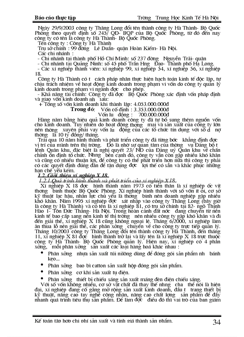 image for page Kế toán tập hợp chi phí sản xuất và tính giá thành sản phẩm tại xí nghiệp X18