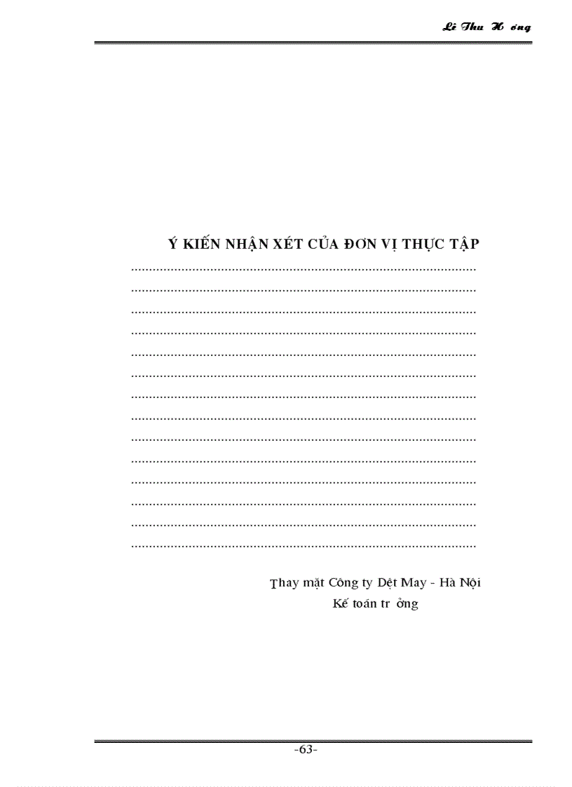 image for page Tổ chức công tác kế toán nguyên vật liệu tại công ty Dệt May Hà Nội