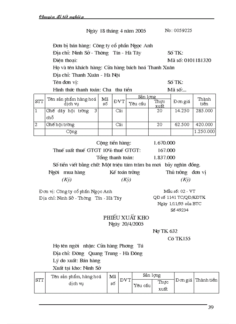 image for page Kế toán bán hàng và xác định kết quả bán hàng tại công ty cổ phần Ngọc Anh