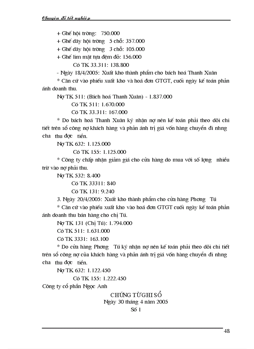 image for page Kế toán bán hàng và xác định kết quả bán hàng tại công ty cổ phần Ngọc Anh