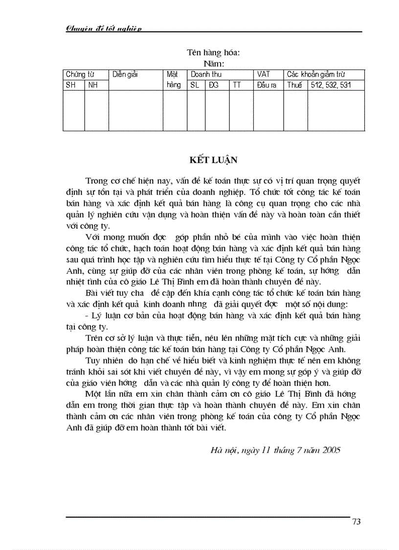 image for page Kế toán bán hàng và xác định kết quả bán hàng tại công ty cổ phần Ngọc Anh