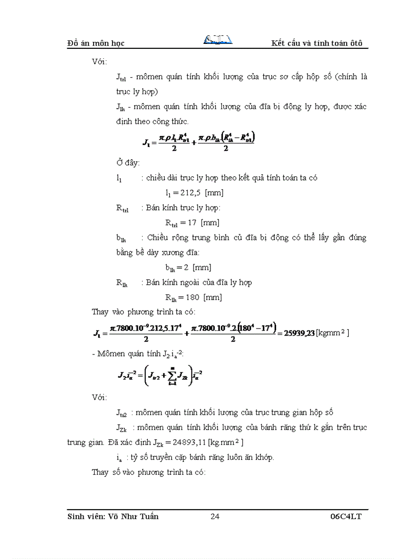image for page Kết cấu và tính toán ôtô