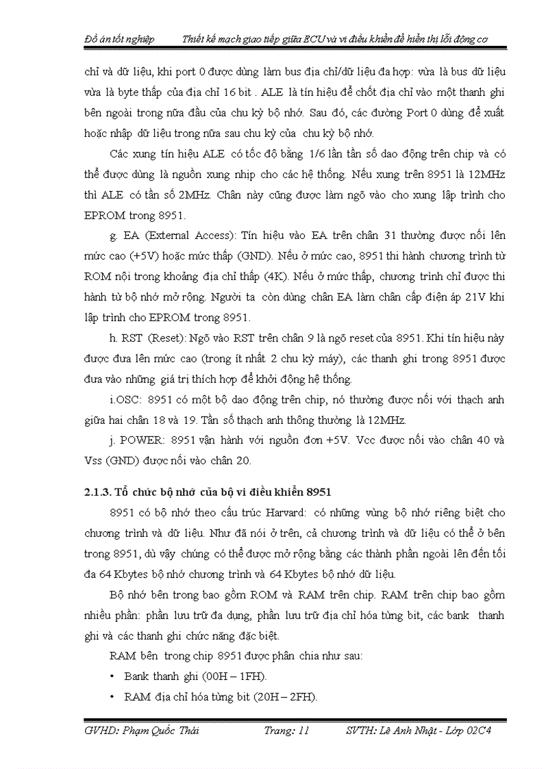 image for page Thiết kế mạch giao tiếp giữa ECU và vi điều khiển để hiển thị lỗi động cơ