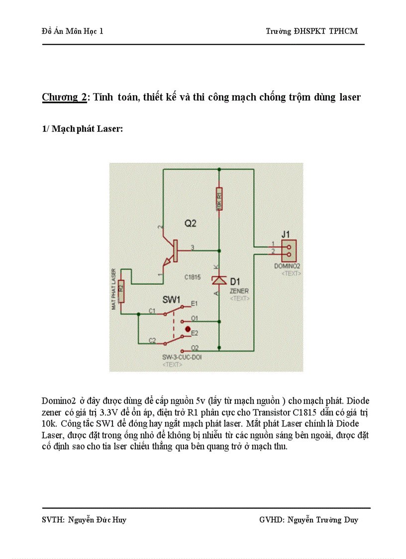 image for page Thiết kế và thi công hệ thống chống trộm dùng tia Laser