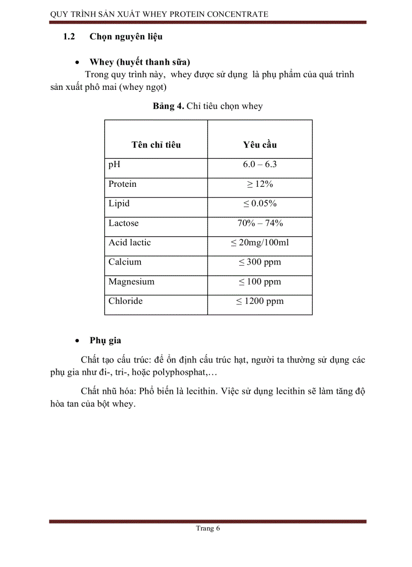 image for page Công nghệ sản xuất WHEY PROTEIN CONCENTRATE