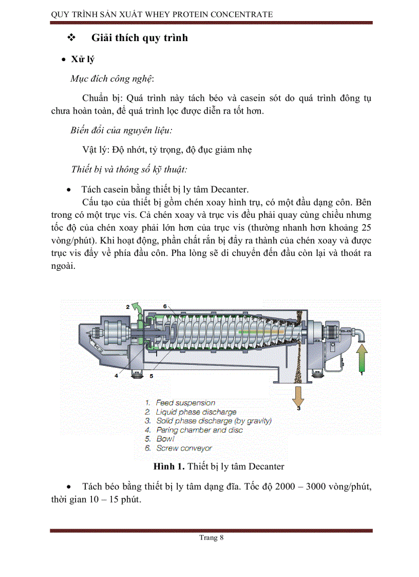 image for page Công nghệ sản xuất WHEY PROTEIN CONCENTRATE