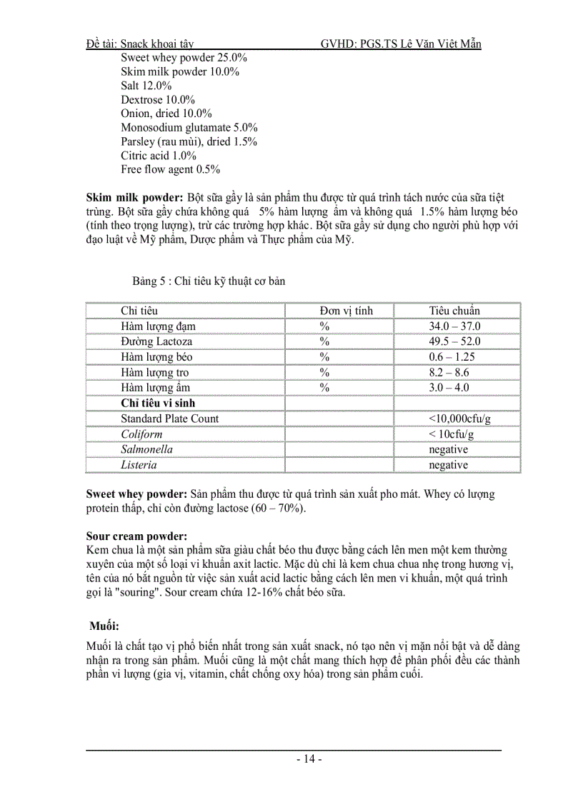 image for page Sản xuất snack khoai tây