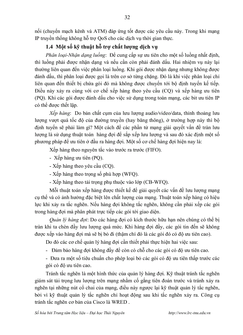image for page Các kỹ thuật đảm bảo chất lượng dịch vụ trong mạng ip