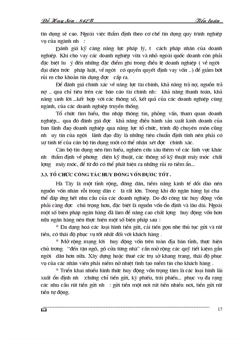 image for page Một số giải pháp nhằm nâng cao hiệu quả tín dụng đối với các doanh nghiệp vừa và nhỏ tại ngân hàng công thương hà tây