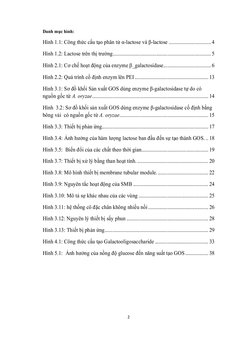 Sản xuất GOS hay Galacto oligosaccharides từ enzyme β galactosidase của các vi sinh vật khác nhau