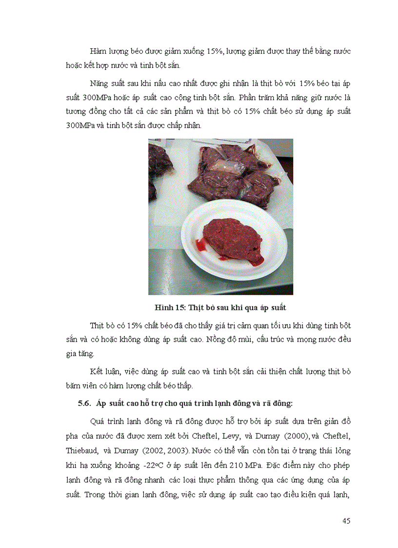 image for page Ứng dụng áp suất cao trong công nghệ chế biến thịt