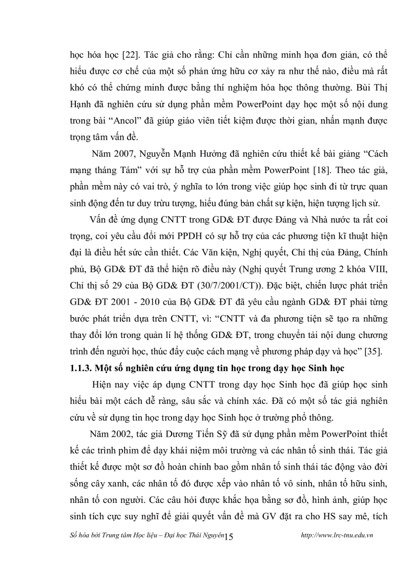 image for page Thiết kế và sử dụng mô hình động học Sinh lý học Thực vật Sinh học 11 bằng phần mềm MS Power Point