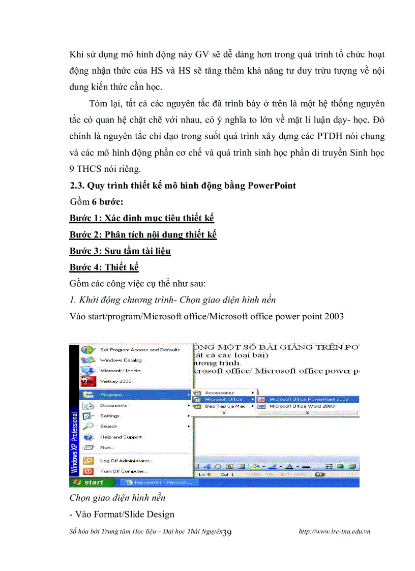 image for page Thiết kế và sử dụng mô hình động học Sinh lý học Thực vật Sinh học 11 bằng phần mềm MS Power Point