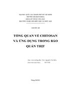 Tổng quan về Chitosan và ứng dụng trong bảo quản thịt cá