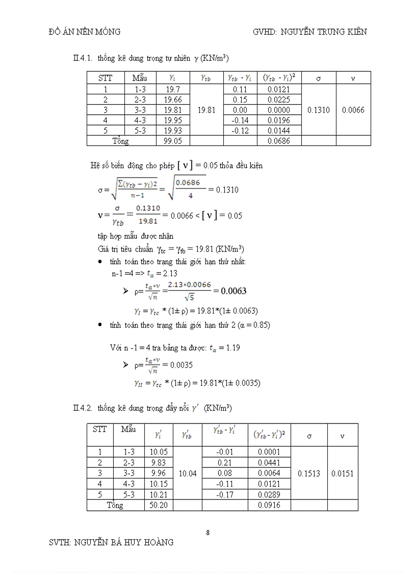 image for page Đồ án nền móng Thống kê địa chất 1B