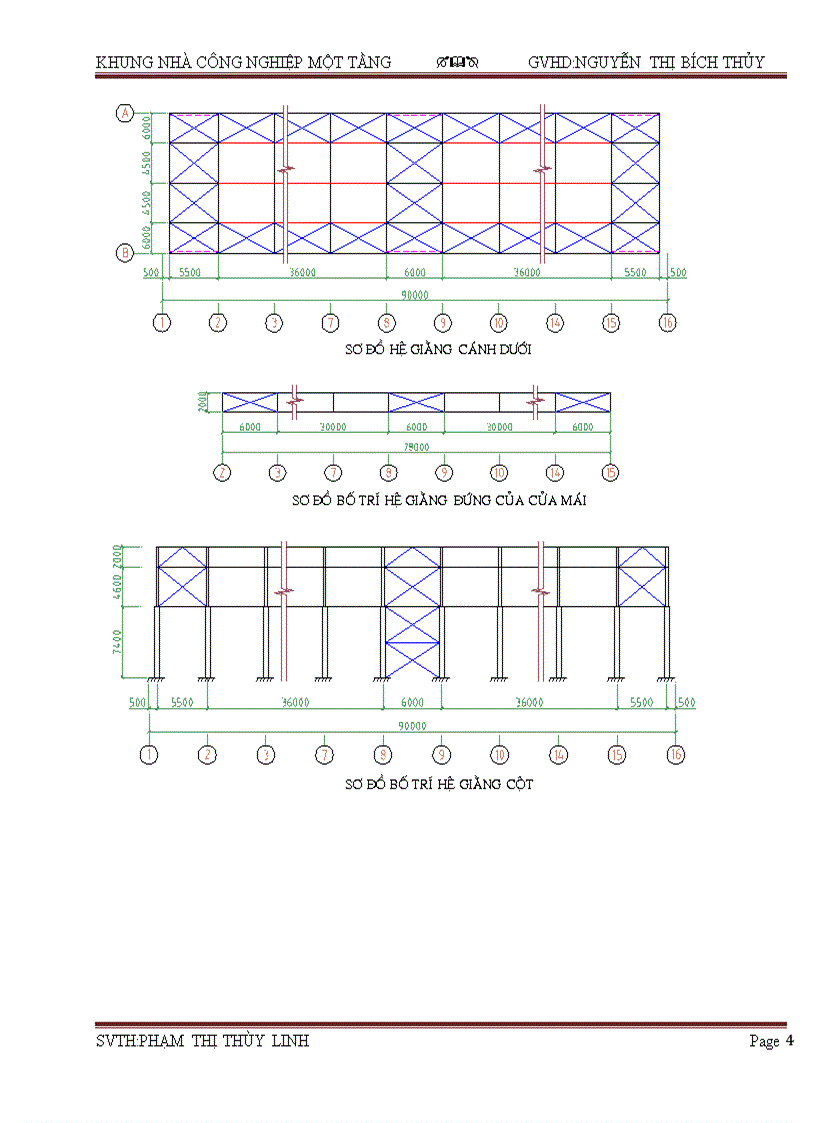 Đồ án thép Kết cấu thép nhà công nghiệp một tầng kèm file CAD