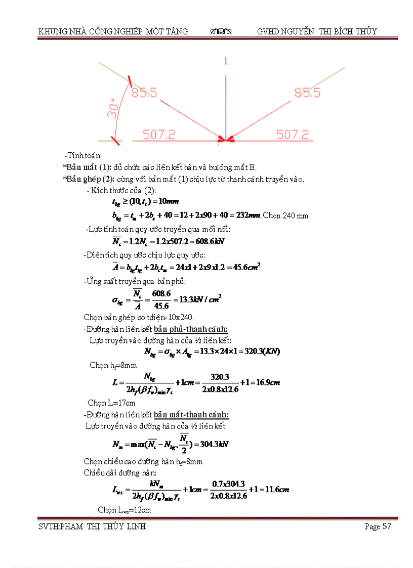 image for page Đồ án thép Kết cấu thép nhà công nghiệp một tầng kèm file CAD