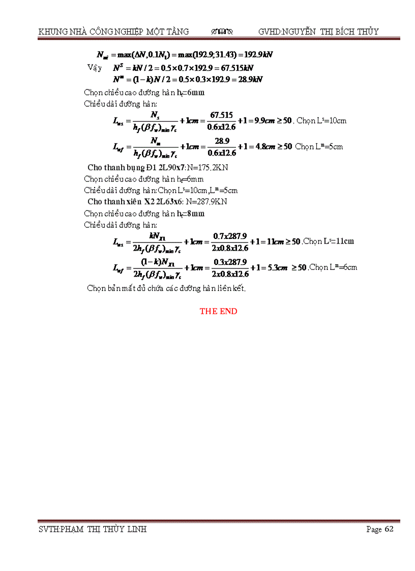 image for page Đồ án thép Kết cấu thép nhà công nghiệp một tầng kèm file CAD