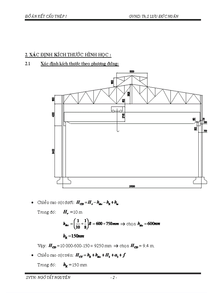 image for page Đồ án thép Thiết kế kế cấu thép theo số liệu đã cho kèm bản CAD