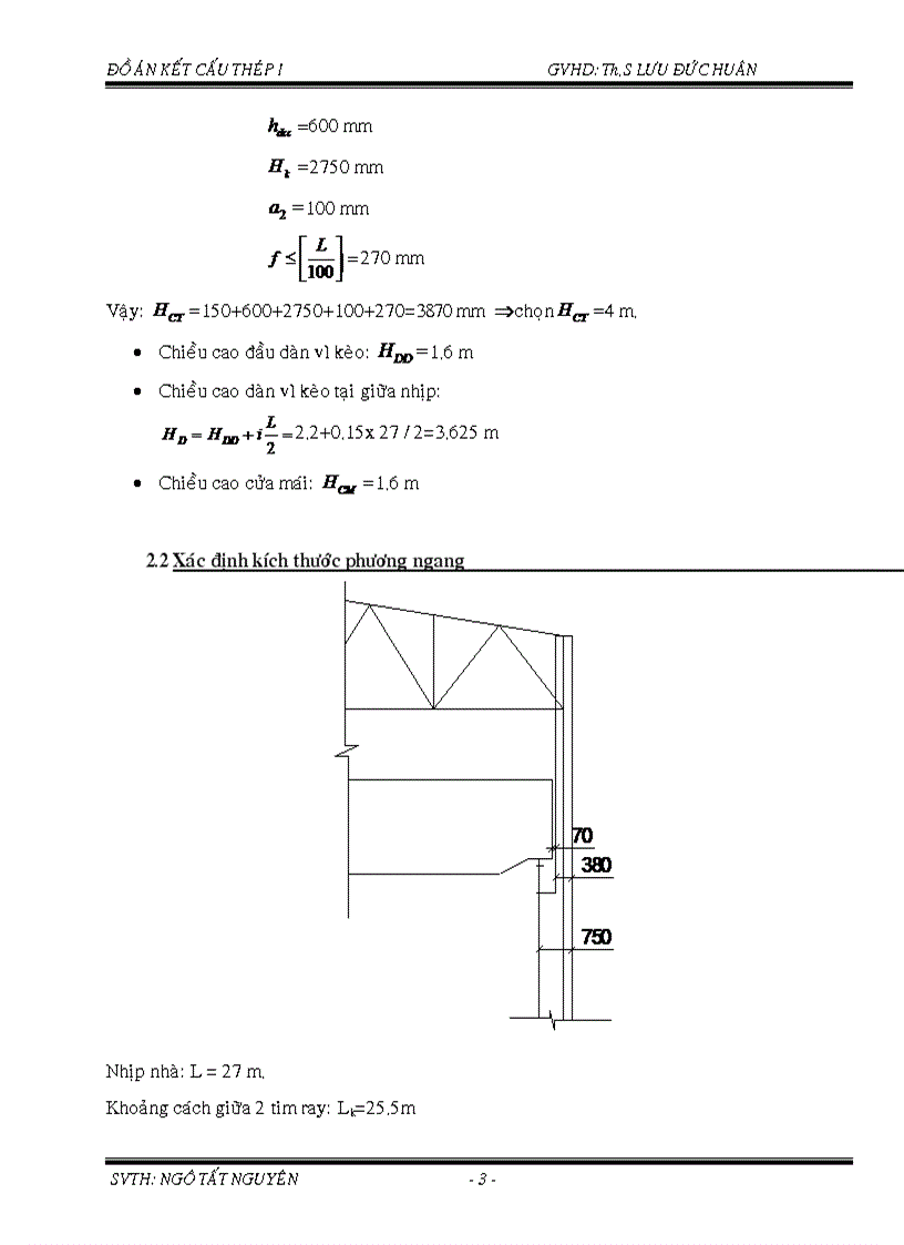 image for page Đồ án thép Thiết kế kế cấu thép theo số liệu đã cho kèm bản CAD