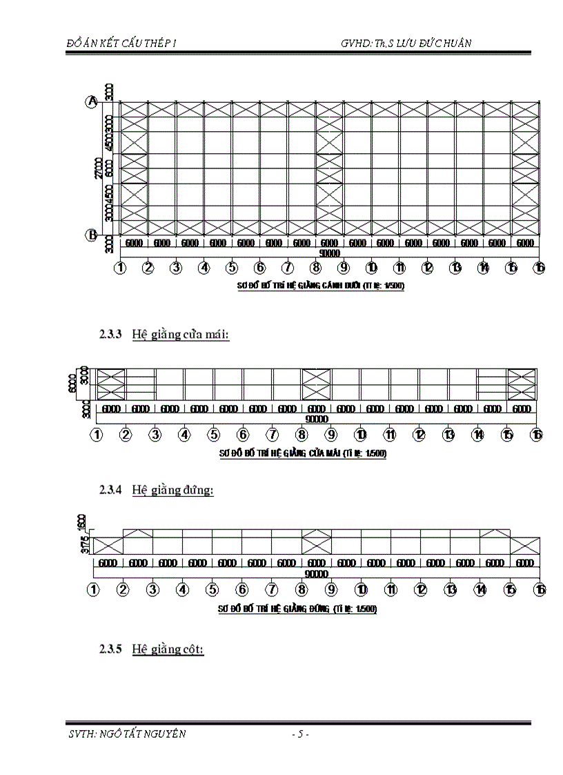 image for page Đồ án thép Thiết kế kế cấu thép theo số liệu đã cho kèm bản CAD