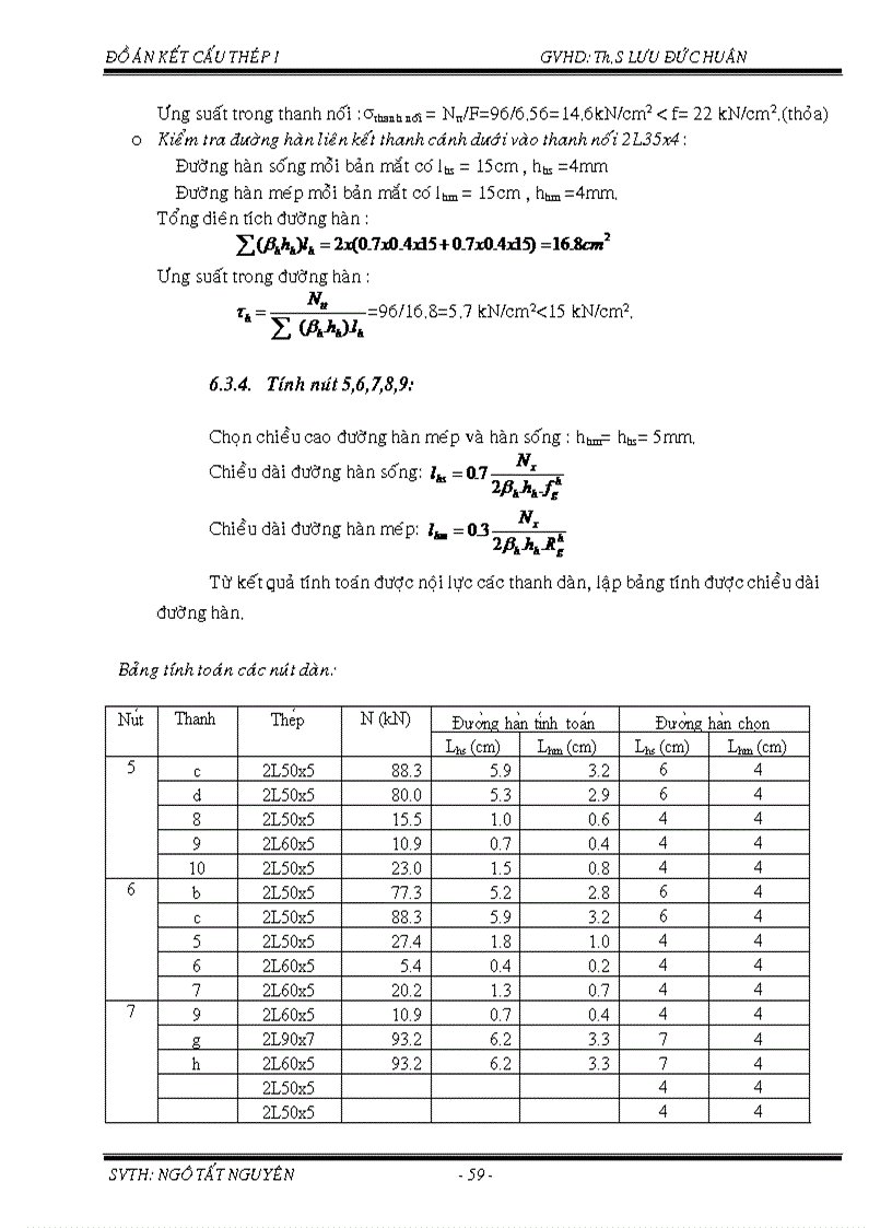image for page Đồ án thép Thiết kế kế cấu thép theo số liệu đã cho kèm bản CAD