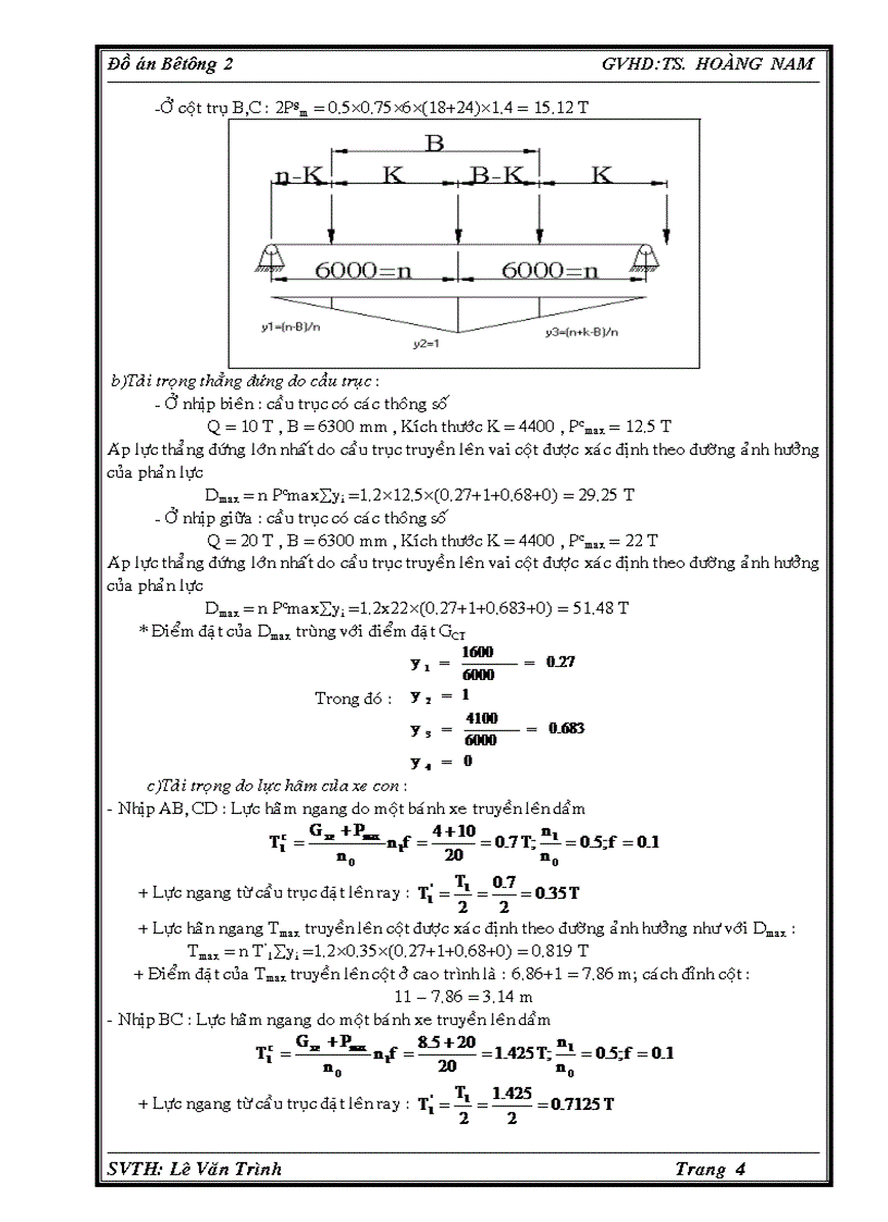 image for page Đồ án bê tông 2 Nhà công nghiệp 1 tầng 3 nhịp thiết kế theo số liệu đề bài cho kèm file CAD