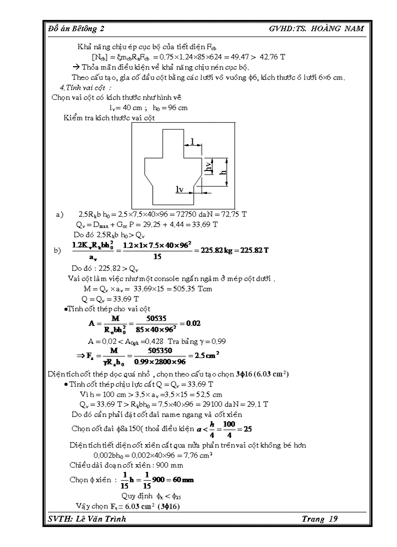 image for page Đồ án bê tông 2 Nhà công nghiệp 1 tầng 3 nhịp thiết kế theo số liệu đề bài cho kèm file CAD