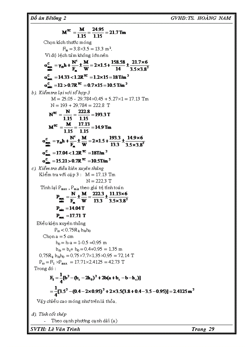 image for page Đồ án bê tông 2 Nhà công nghiệp 1 tầng 3 nhịp thiết kế theo số liệu đề bài cho kèm file CAD