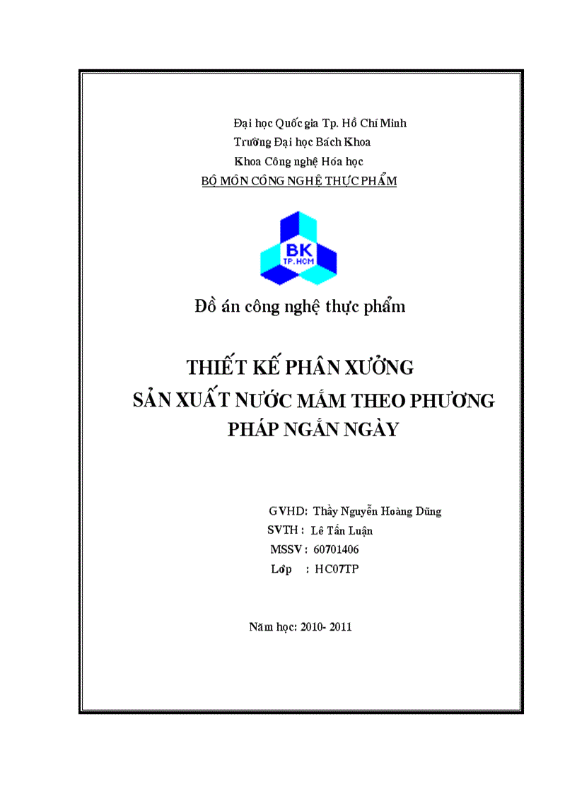 image for page Thiết kế phân xưởng sản xuất nước mắm theo phương pháp ngắn ngày với năng suất 500 000 lít năm
