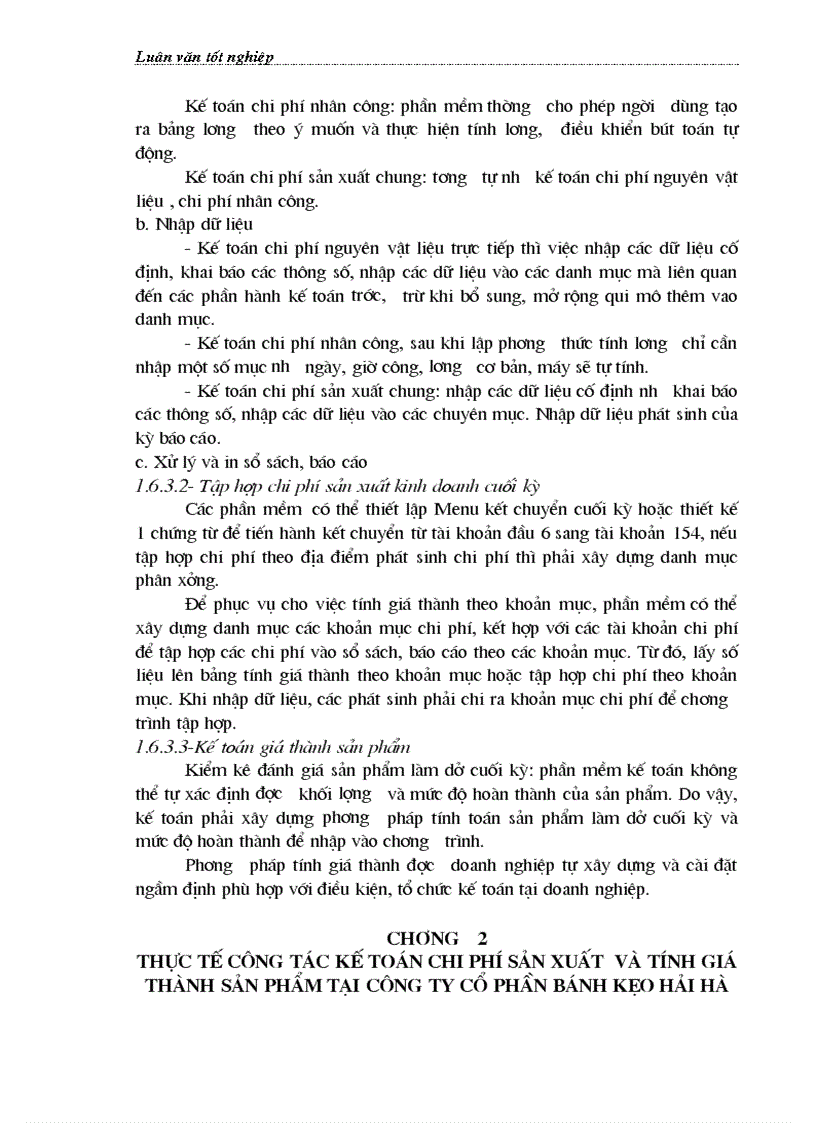 image for page Hoàn thiện kế toán chi phí sản xuất và tính giá thành sản phẩm tại Công ty Cổ phần Bánh kẹo Hải Hà